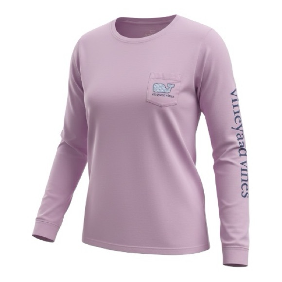 Vineyard Vines Tops - Vineyard Vines Lilac Ice Long Sleeve Graphic Tee. Color is more like photo #3